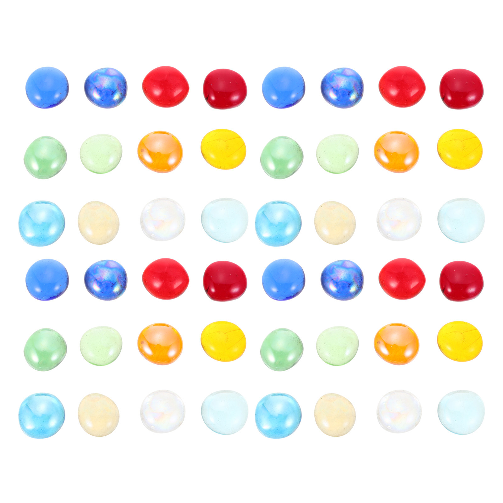 Aquarium Fish Tank - 1 Bag Clear Flat Glass Marbles