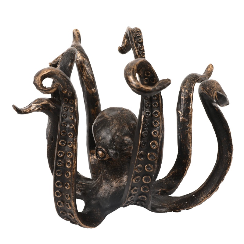 1pc Octopus Sculpture Cup Hold - Aquarium Decor 评论和价格