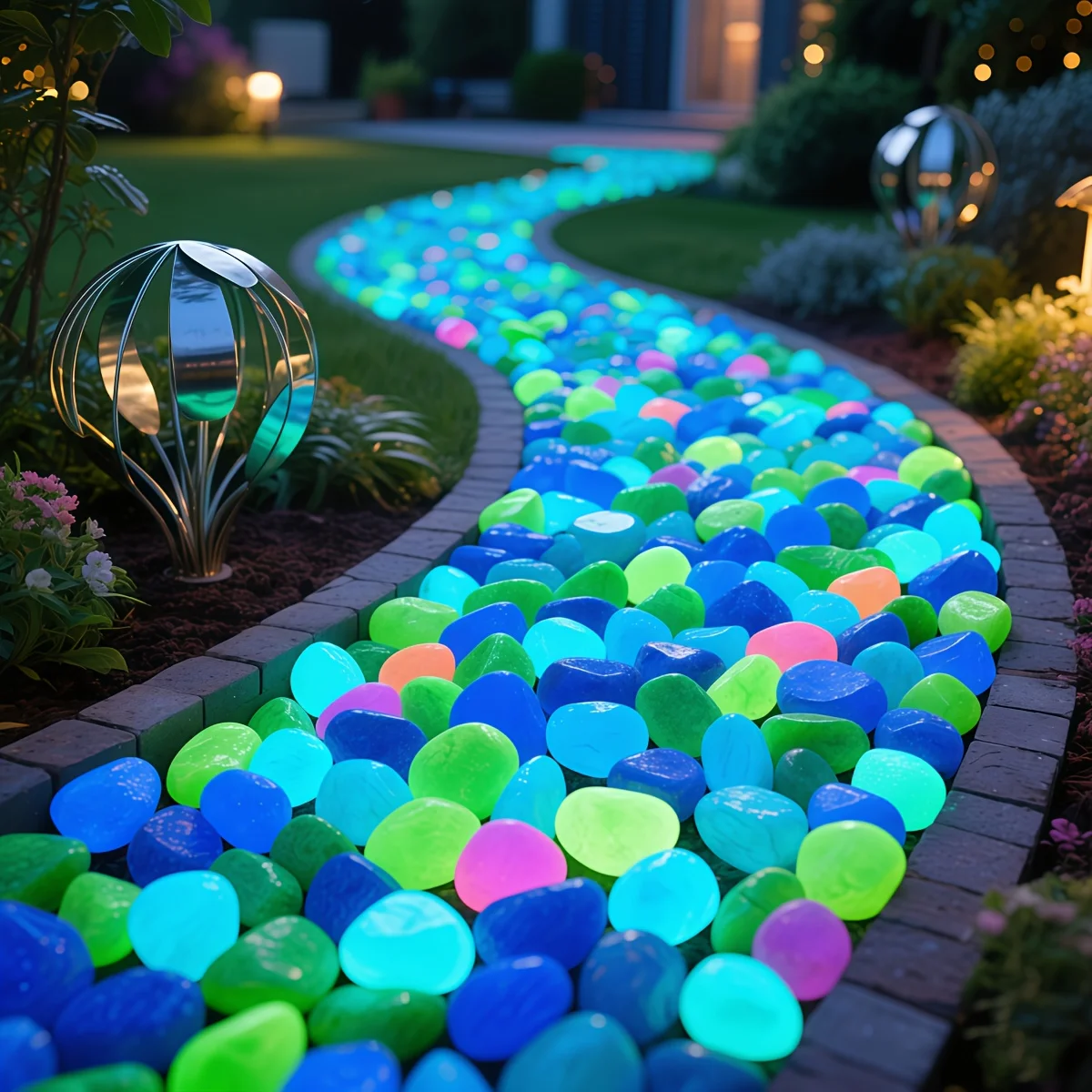 1CM 100pcs Color Goose Stone L - Fish Tank Gravel 评论和价格