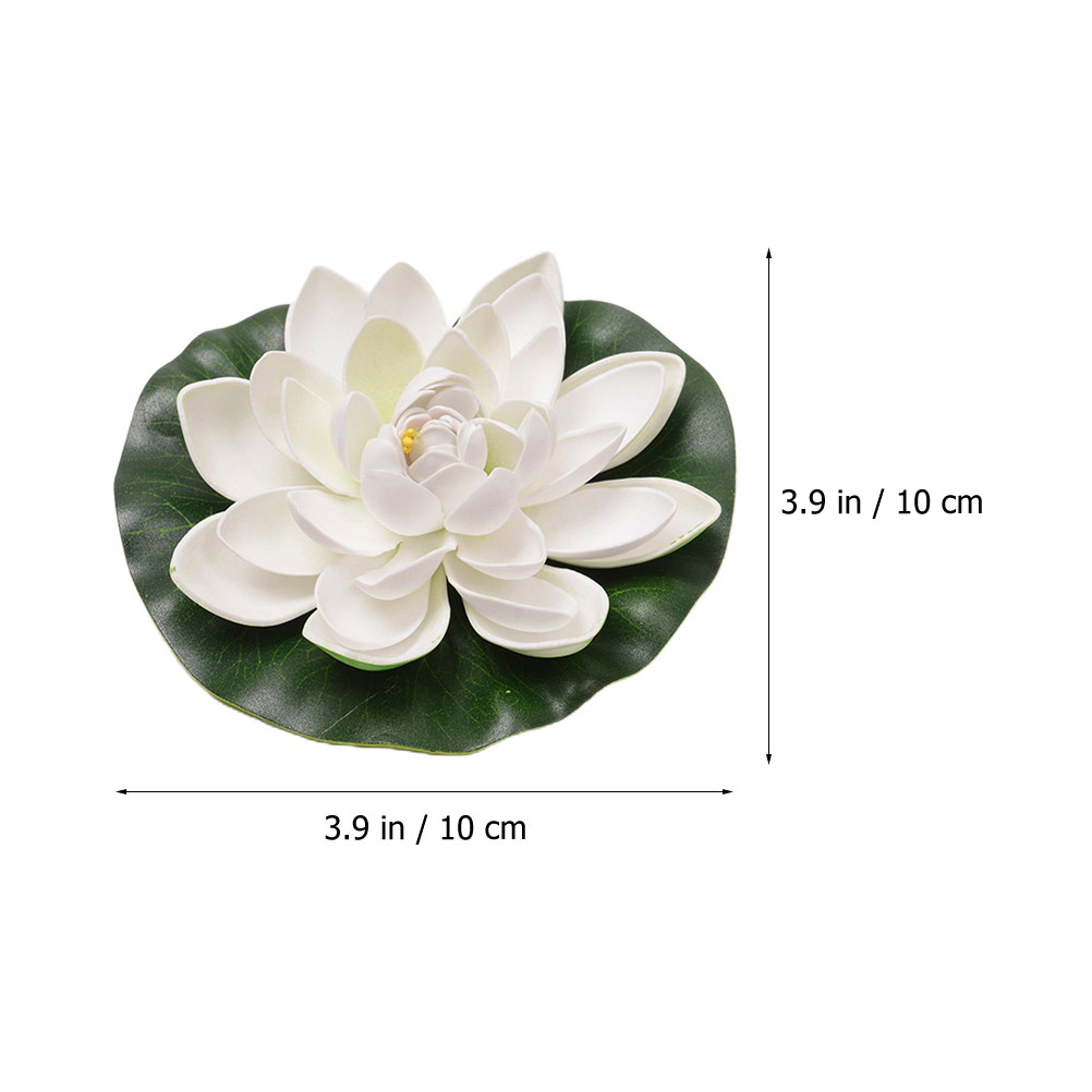 8Pcs Simulation Lotus Floating - Aquarium Decor 评论和价格