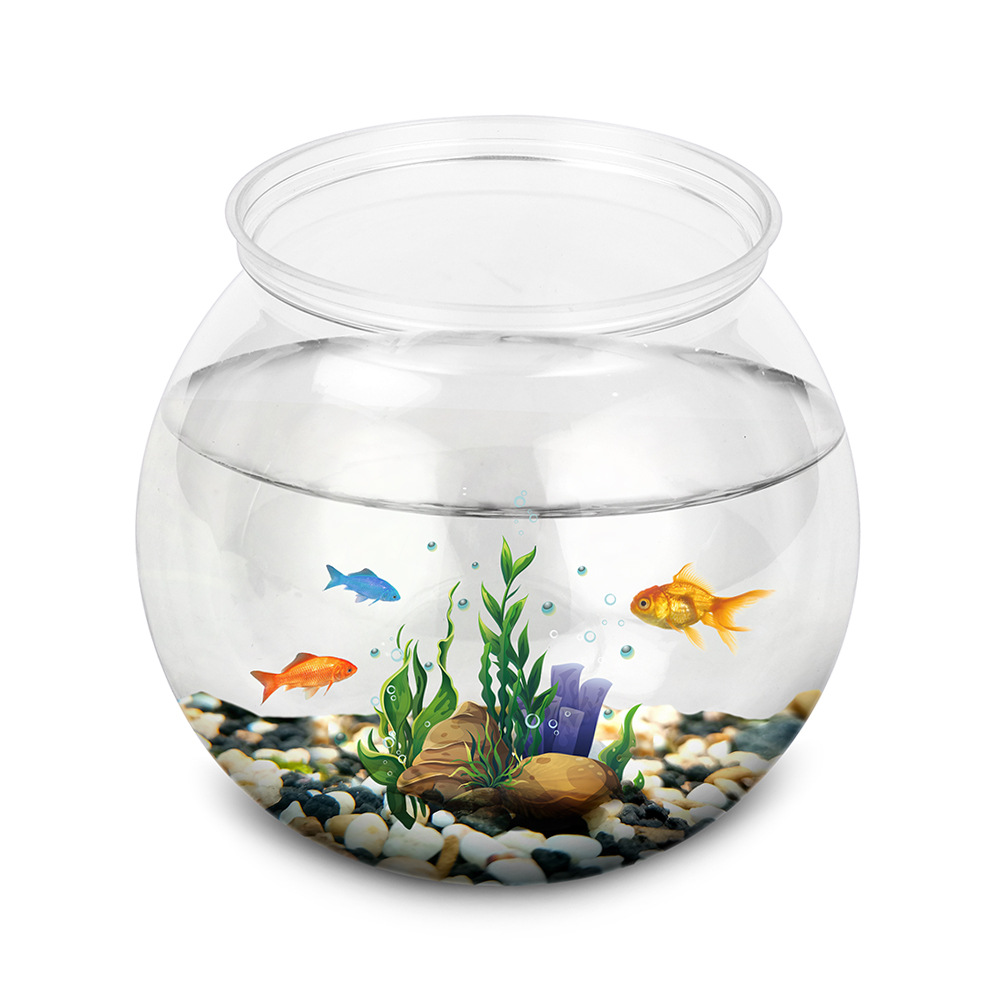 Fish Bowl Plastic L M S Sizes  - Betta Fish Tank 评论和价格