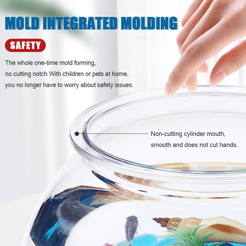 Fish Bowl Plastic L M S Sizes  - Betta Fish Tank 评论和价格