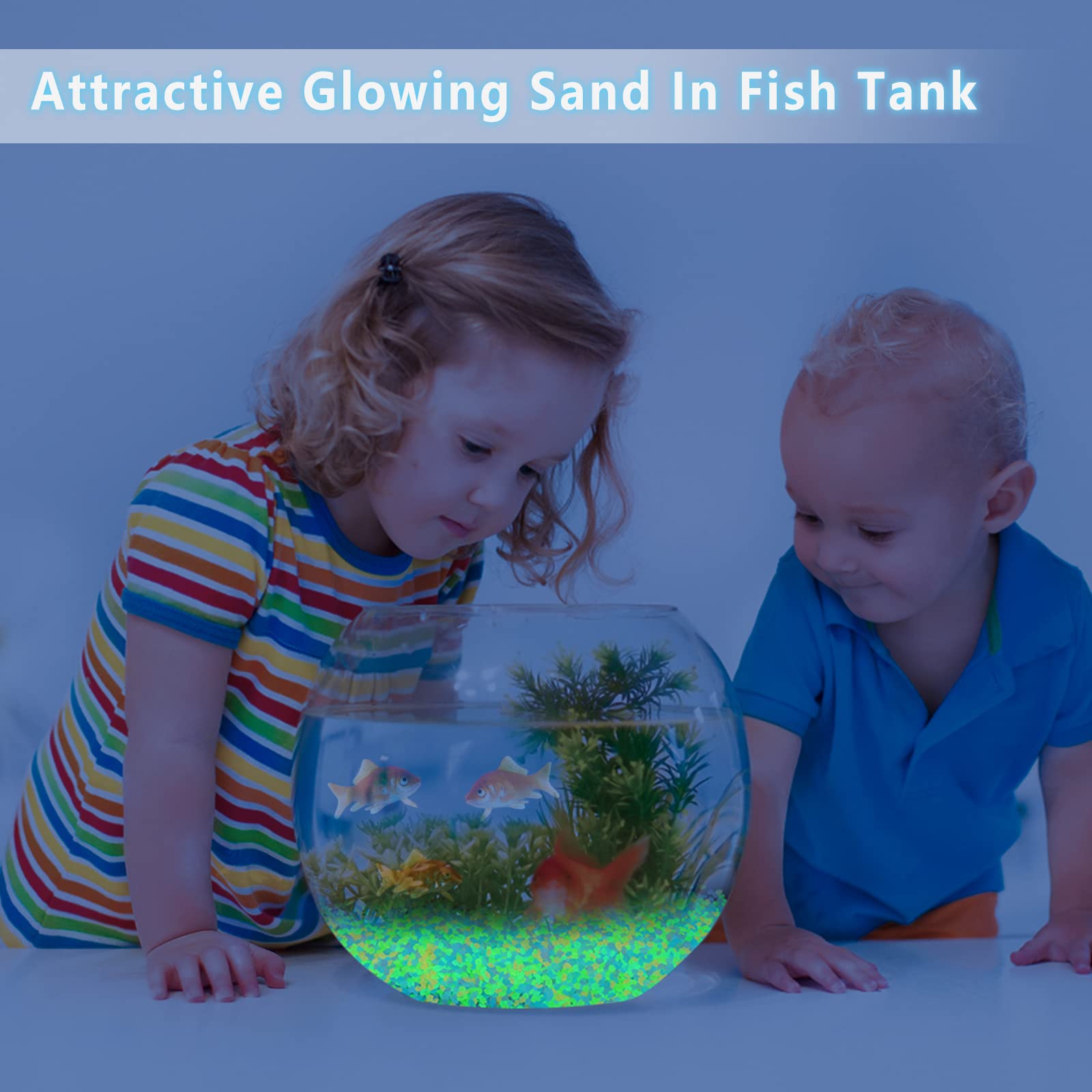 1000Pcs Luminous Sand Glow In  - Fish Aquarium Home 评论和价格