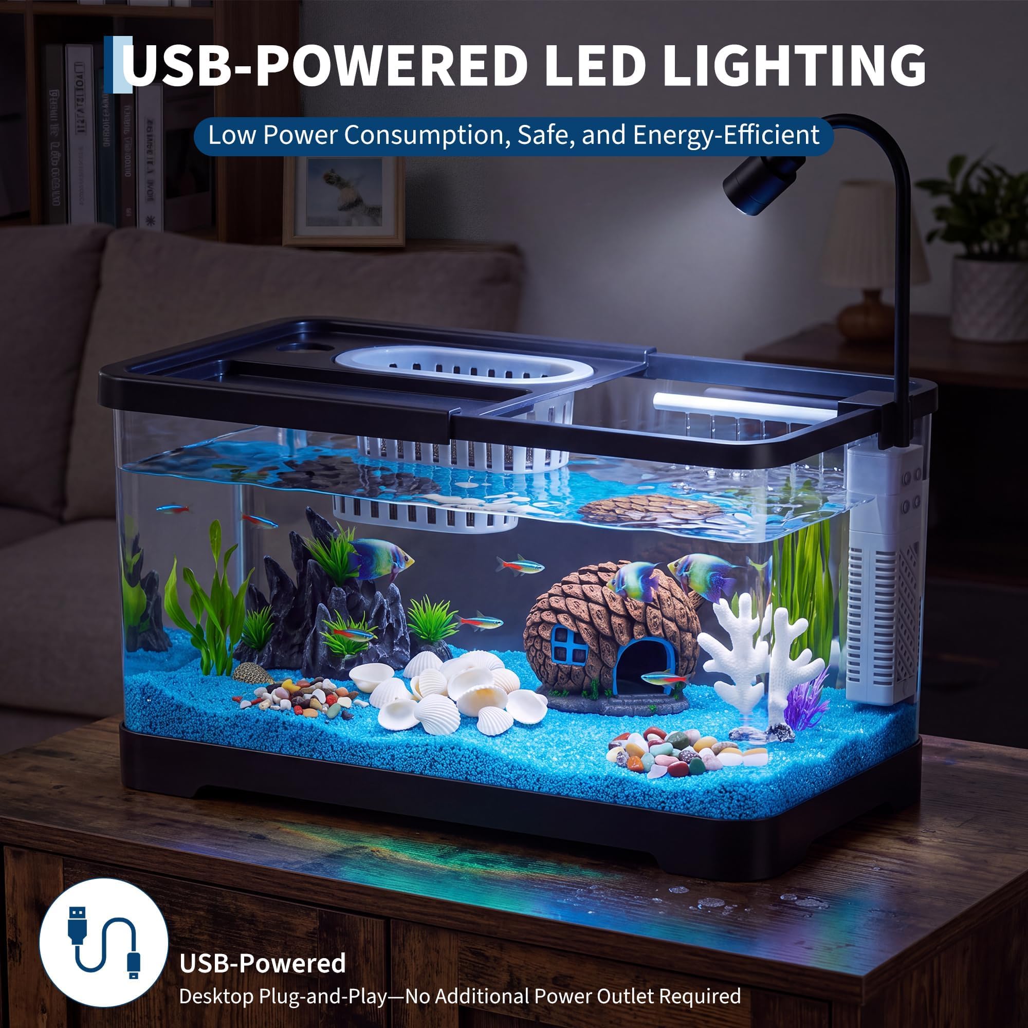 Fish Tank Starter Kit With Fil - Betta Fish Tank 评论和价格