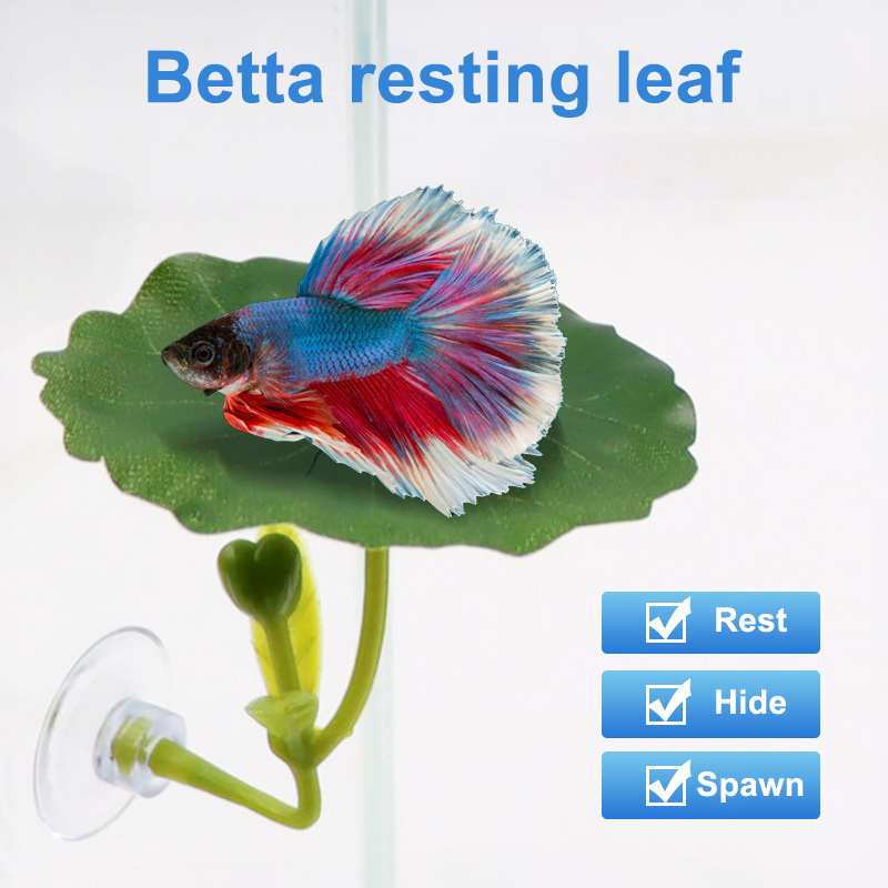 (Ce14)1/5PC Green Leaf Hammock - Aquarium Fish Betta 评论和价格