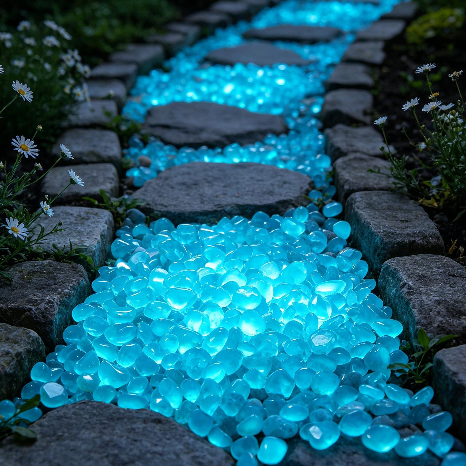 300Pcs Luminous Rock Stone Res - Fish Tank Gravel 评论和价格