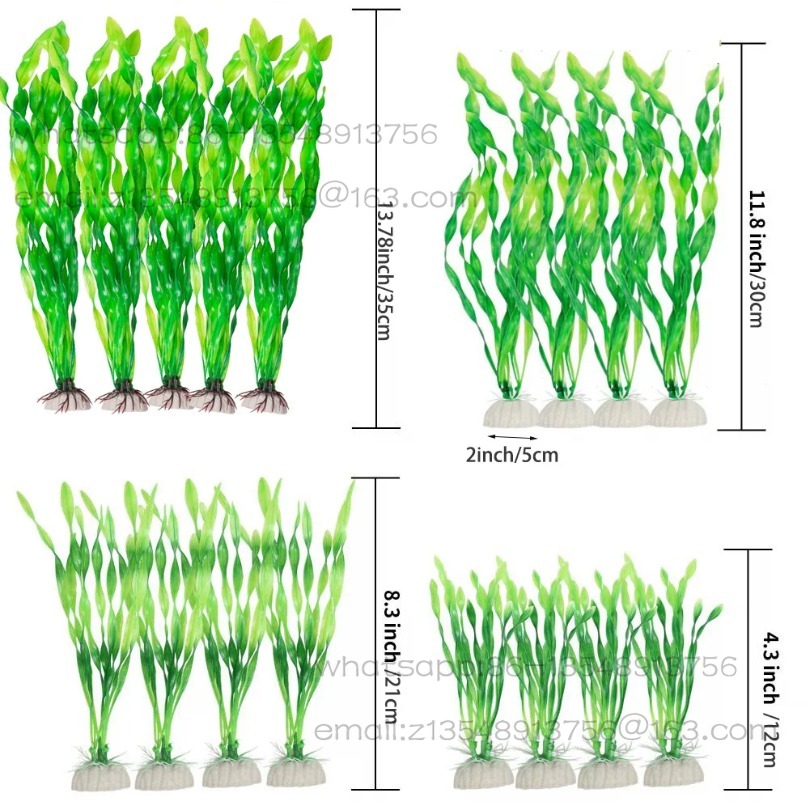 5/10pcs Plastic Aquarium Plant - Aquarium Decor 评论和价格