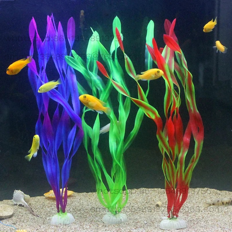 5/10pcs Plastic Aquarium Plant - Aquarium Decor 评论和价格