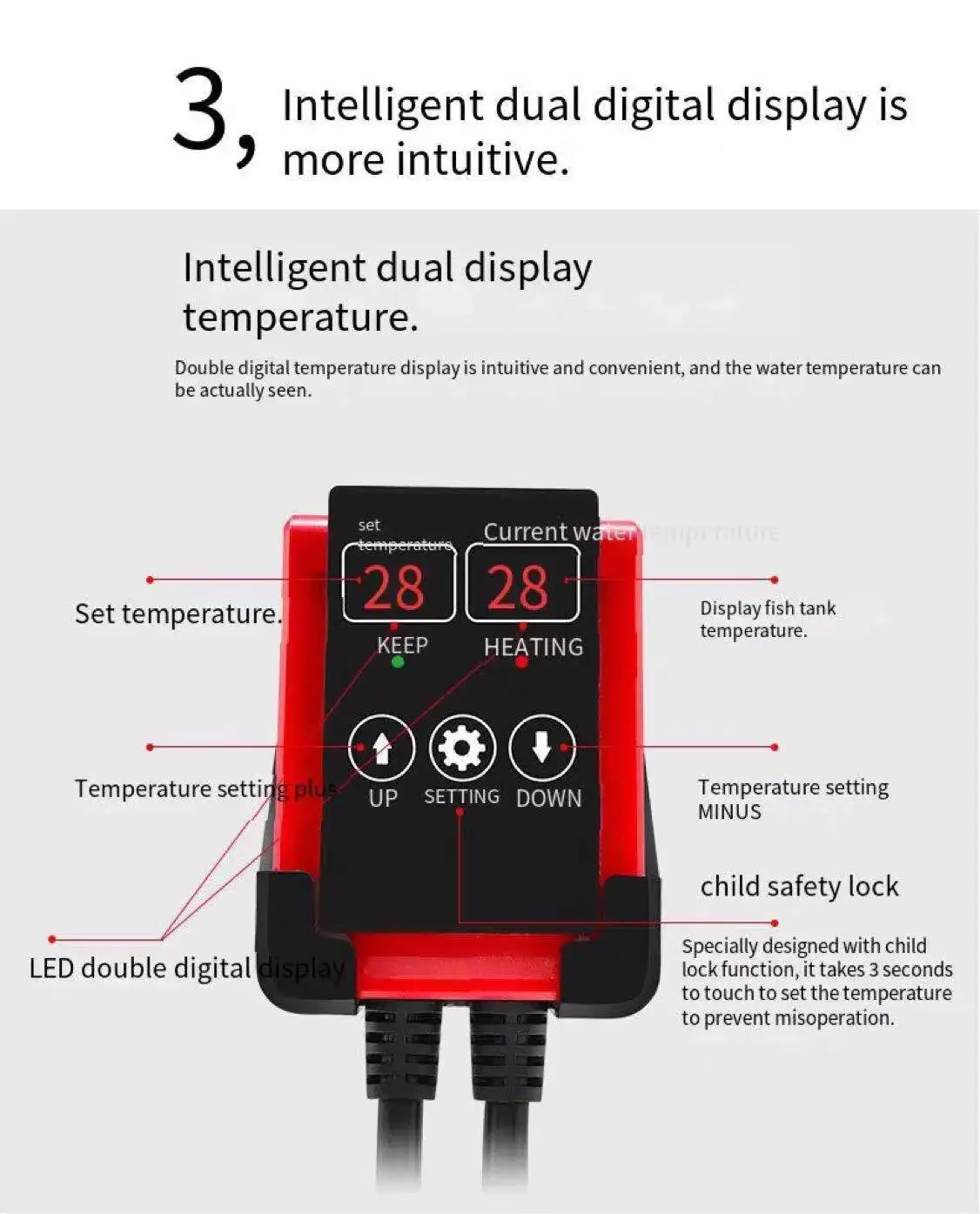 1000W Aquarium Submersible Hea - Fish Tank Heater 评论和价格