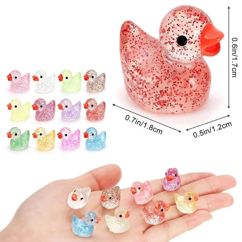 ~ Miniature Resin Duck with Pu - Aquarium Decor 评论和价格