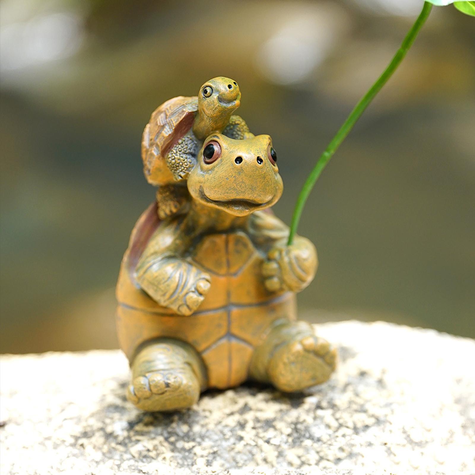 Turtle Figurine Fish Tank Deco - Fish Aquarium Home 评论和价格