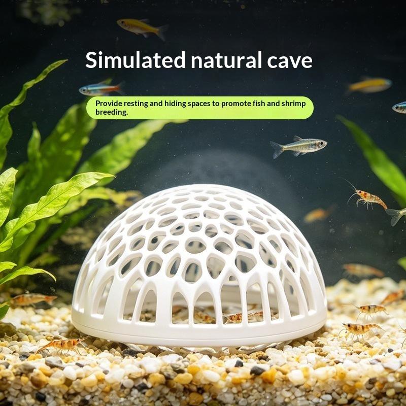 New Aquarium shrimp house Cave - Aquarium Fish Betta 评论和价格