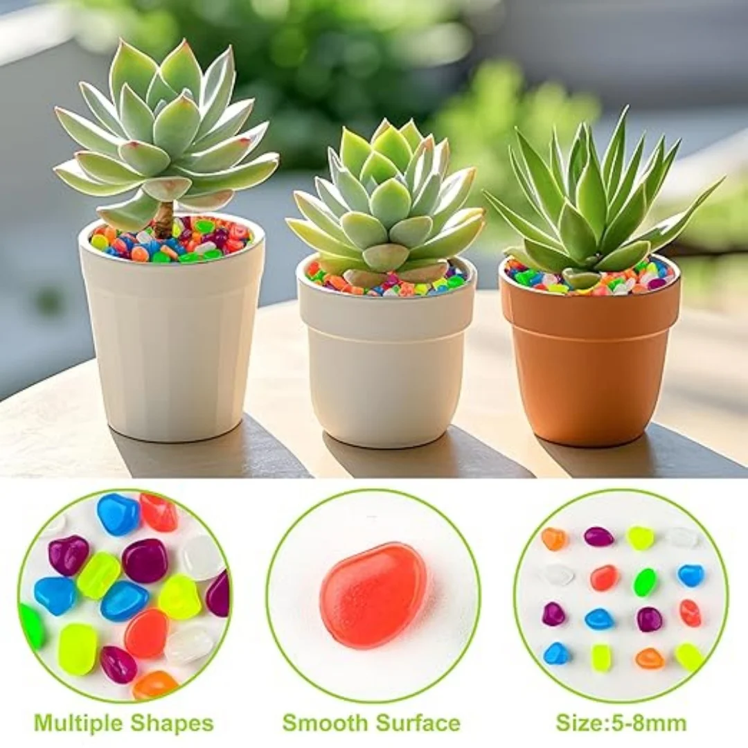 500Pcs Glow in The Dark Garden - Fish Tank Gravel 评论和价格