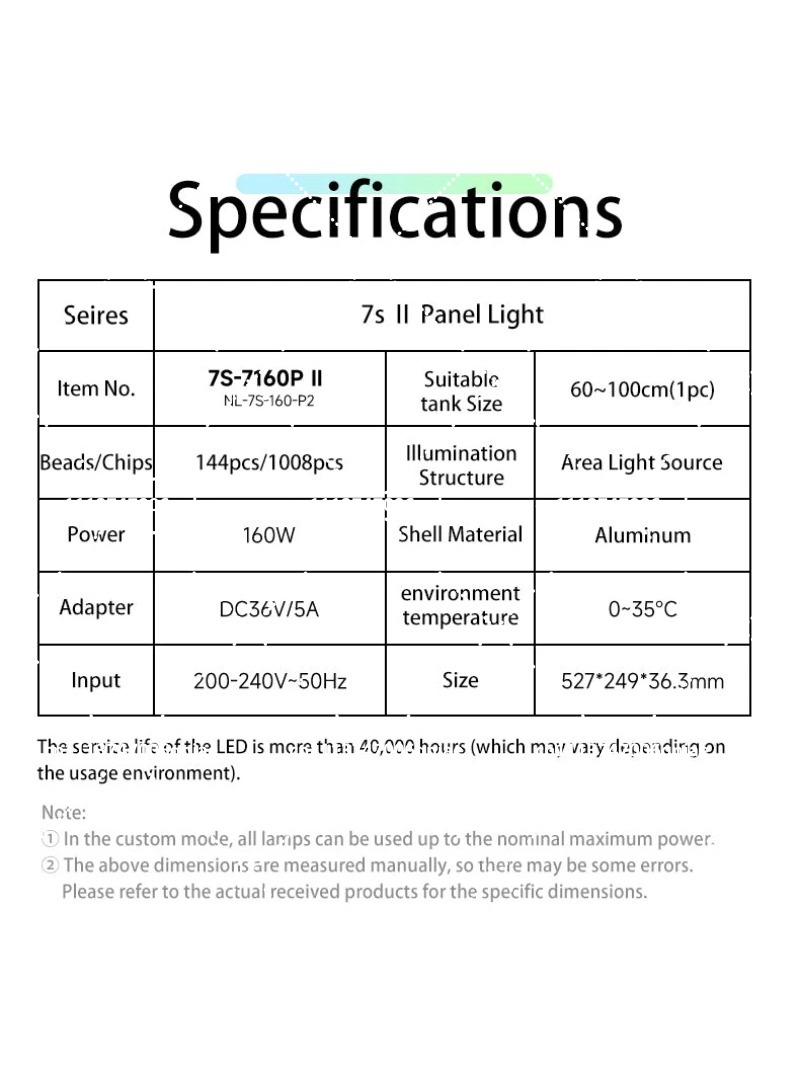 Aquarium LED Light 160W RGB Fu - Aquarium Light 评论和价格